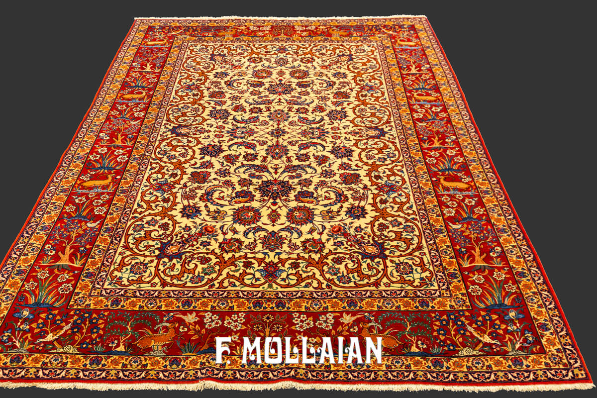 Tappeto Isfahan Disegno Classico Floreale n°:806647